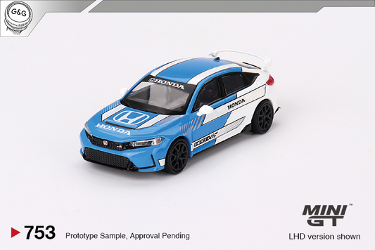 MINI GT 753 - 2023 HONDA CIVIC TYPE R #3 PACE CAR