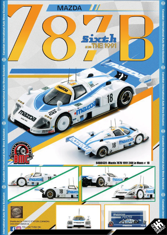 BM CREATIONS 1991 MAZDA 787B #18 24H LE MANS *CANADIAN EXCLUSIVE*