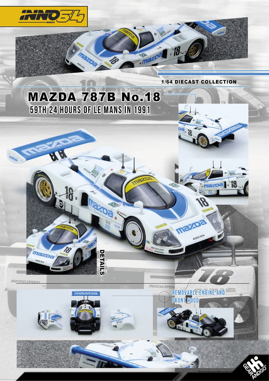 INNO64 - 1991 MAZDA 787B #18 59TH 24 HOURS LE MANS