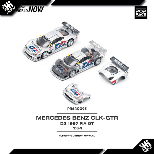 POP RACE MERCEDES-BENZ CLK AMG GTR D2 1997 FIA GT
