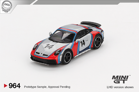 MINI GT 964 - 2024 PORSCHE 911 (992) RALLY TRIBUTE DAKAR