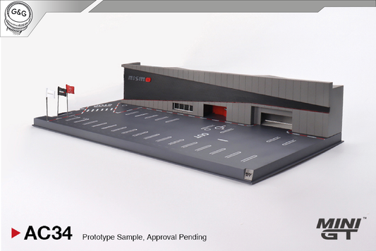 MINI GT AC34 - NISSAN MOTORSPORTS & CUSTOMIZING CO.,LTD. NISMO OPERATION *DIO RAMA* ROZBALENÉ