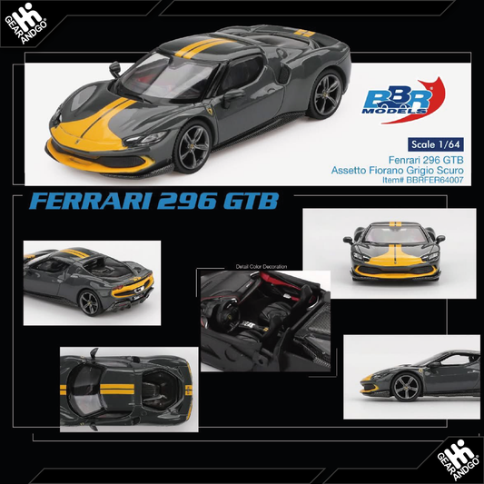 BBR 2024 FERRARI 296 GTB ASSETTO GRIGIO SCURO