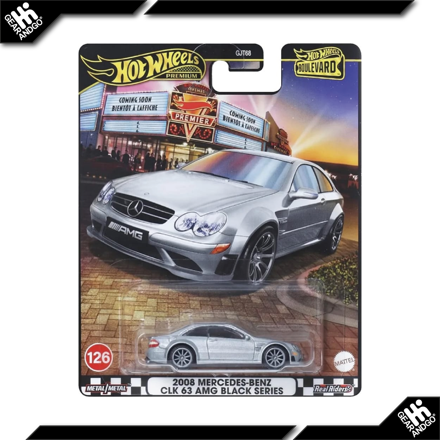HOT WHEELS BOULEVARD #126 - 2008 MERCEDES-BENZ CLK 63 AMG BLACK SERIES