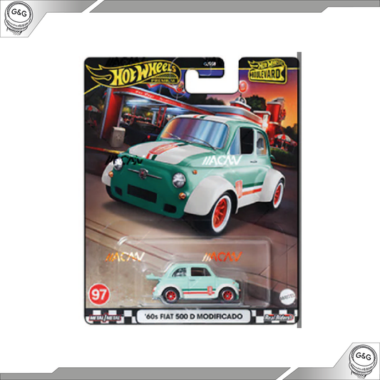 HOT WHEELS BOULEVARD #97 - '60s FIAT 500D MODIFICADO