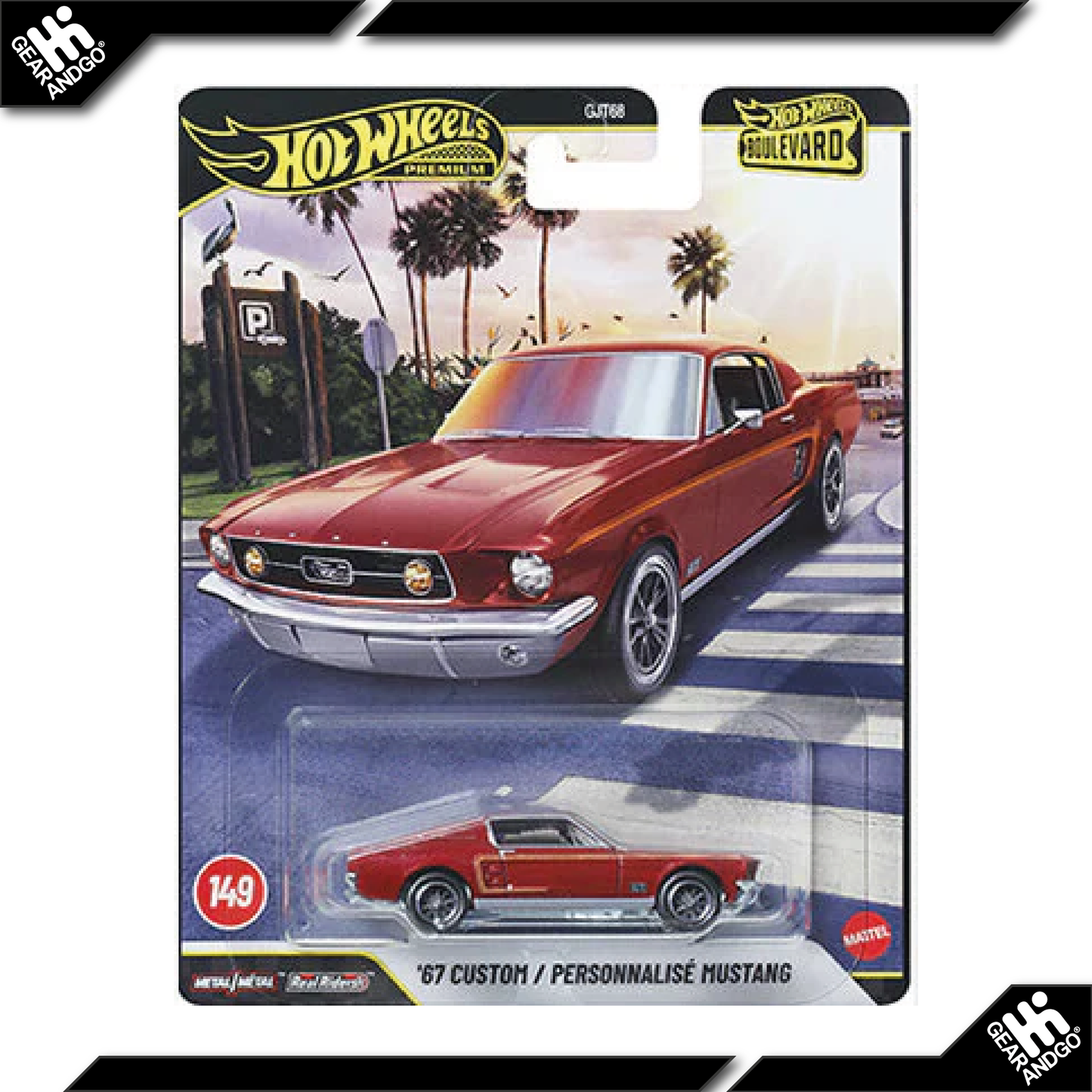 HOT WHEELS BOULEVARD #149 - '67 CUSTOM / PERSONNALISÉ MUSTANG