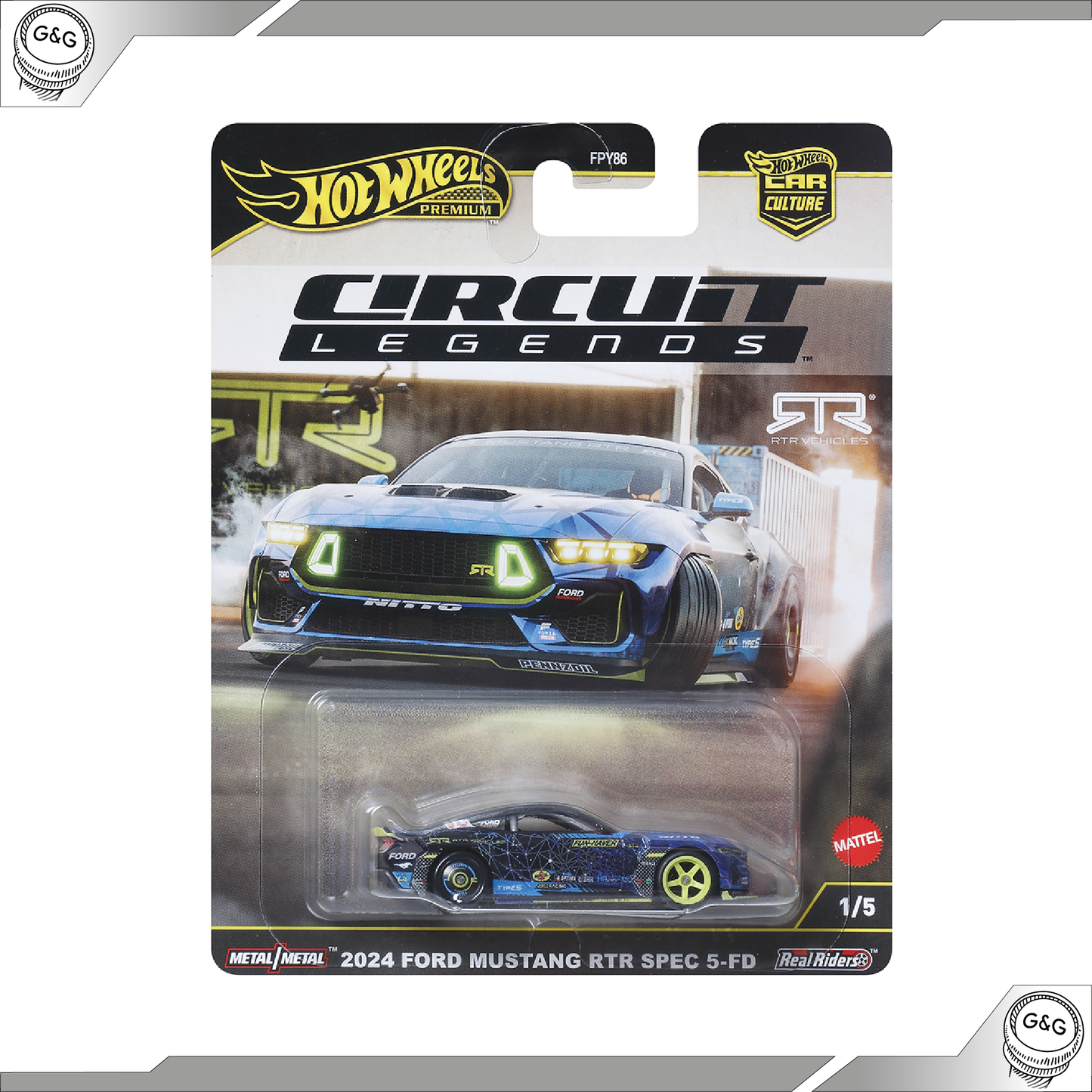 HOT WHEELS CIRCUIT LEGENDS - 2024 FORD MUSTANG RTR SPEC 5-FD