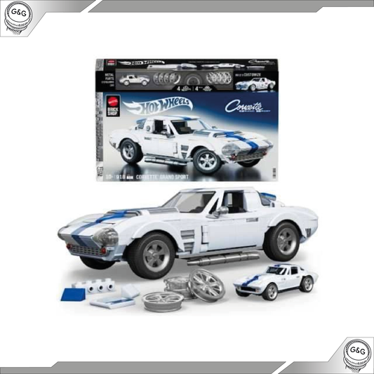 HOT WHEELS BRICK SHOP - 1/16 HOT WHEELS CORVETTE GRAND SPORT
