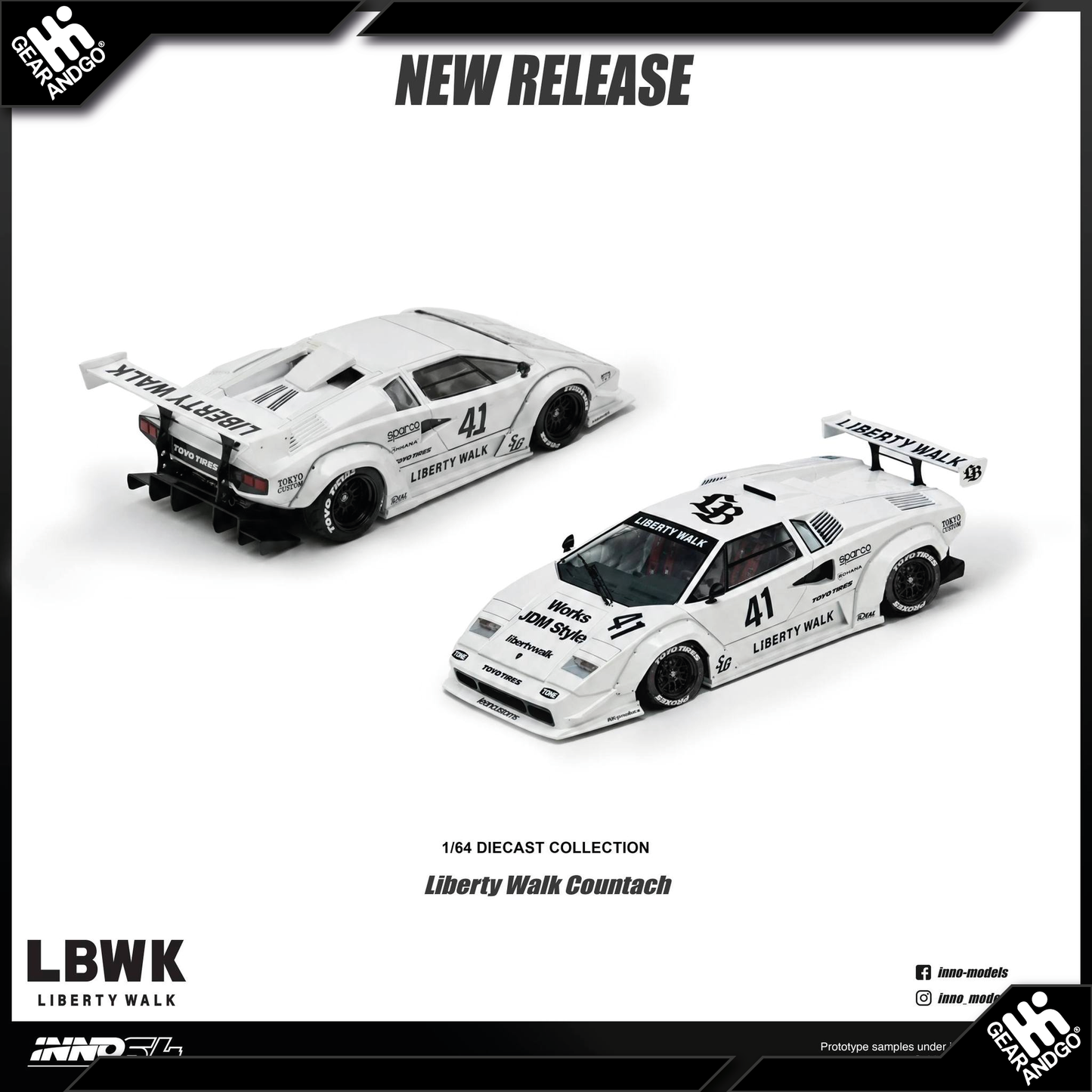 INNO64 - LAMBORGHINI COUNTACH LIBERTY WALK