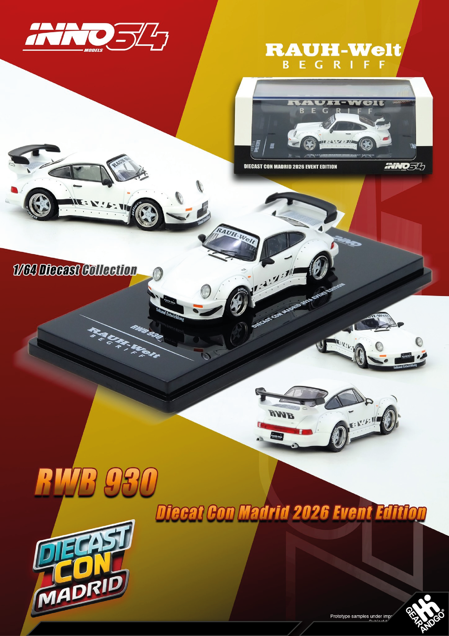 INNO64 - RWB 930 - DIECAST CON MADRID 2026 EVENT EDITION