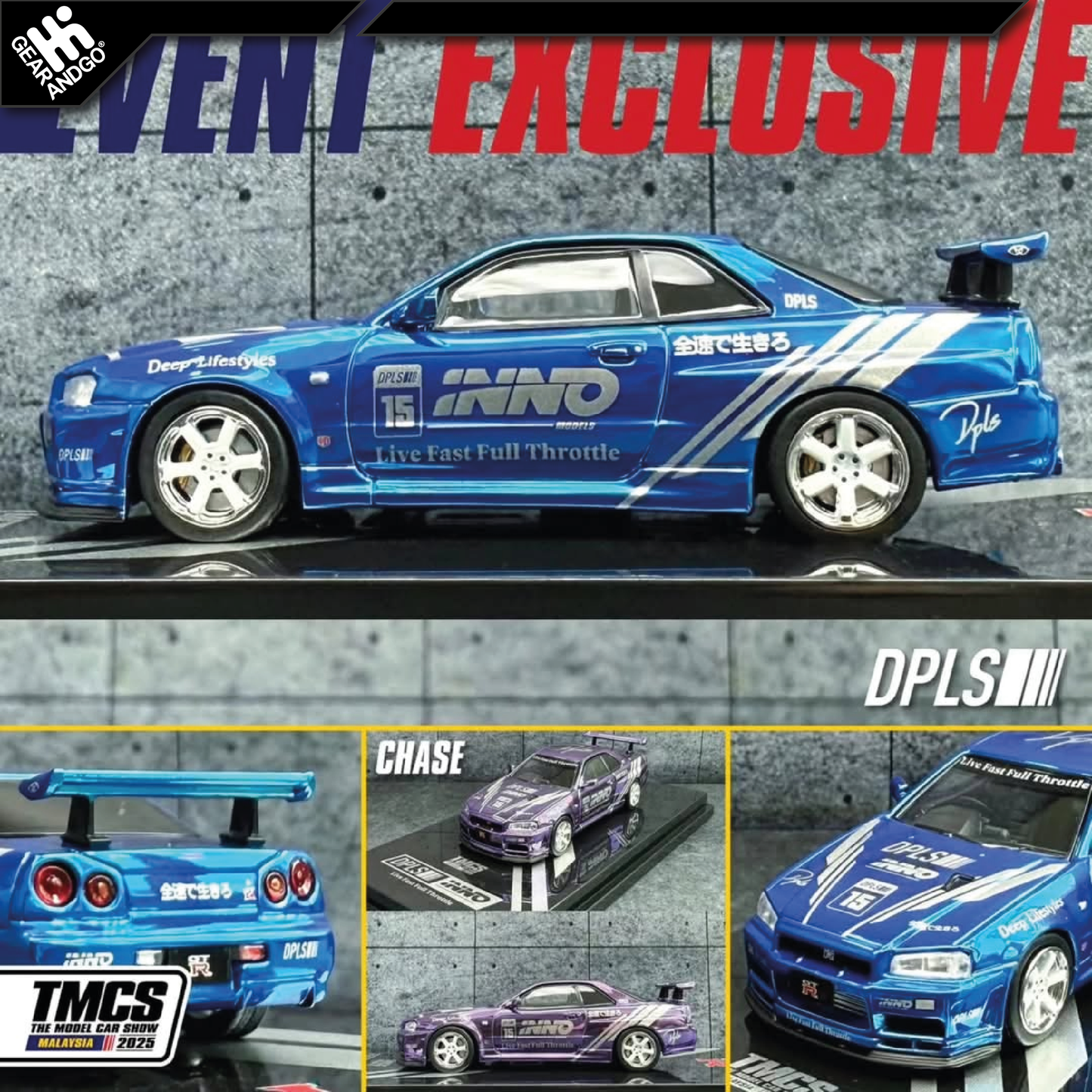 INNO64 - NISSAN SKYLINE GTR-34 *TMCS EXCLUSIVE*