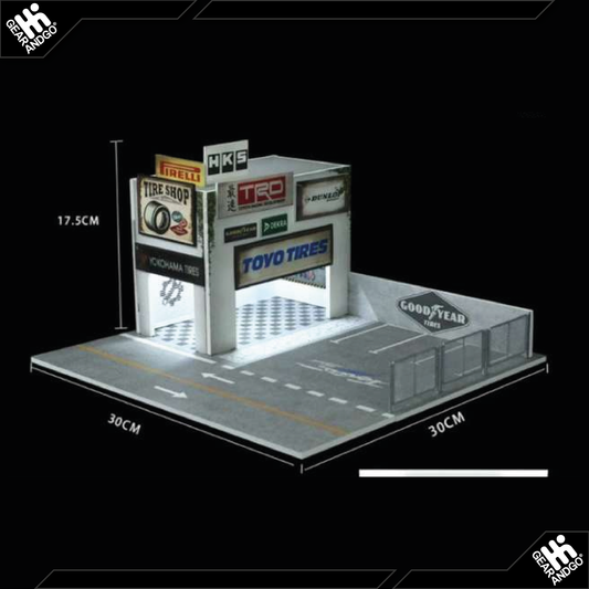 BLACK BOX DIORAMA - DIORAMA *WORKSHOP WITH LIGHT*