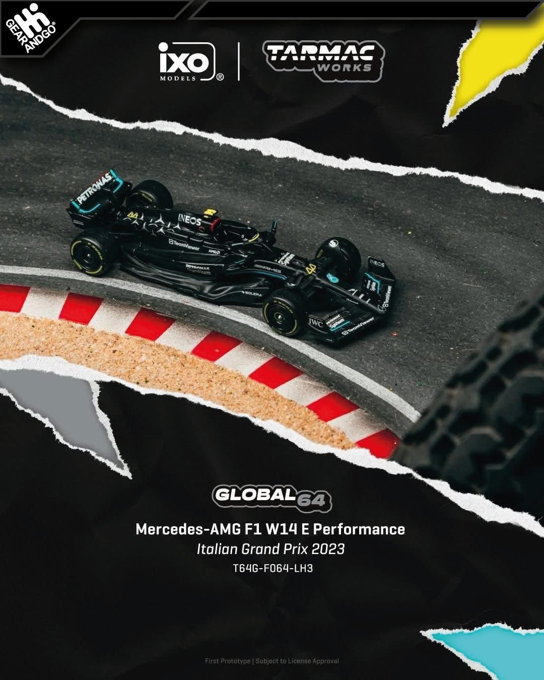 TARMAC - MERCEDES-AMG F1 W14 PERMOMANCE *ITALIAN GRAND PRIX 2023*
