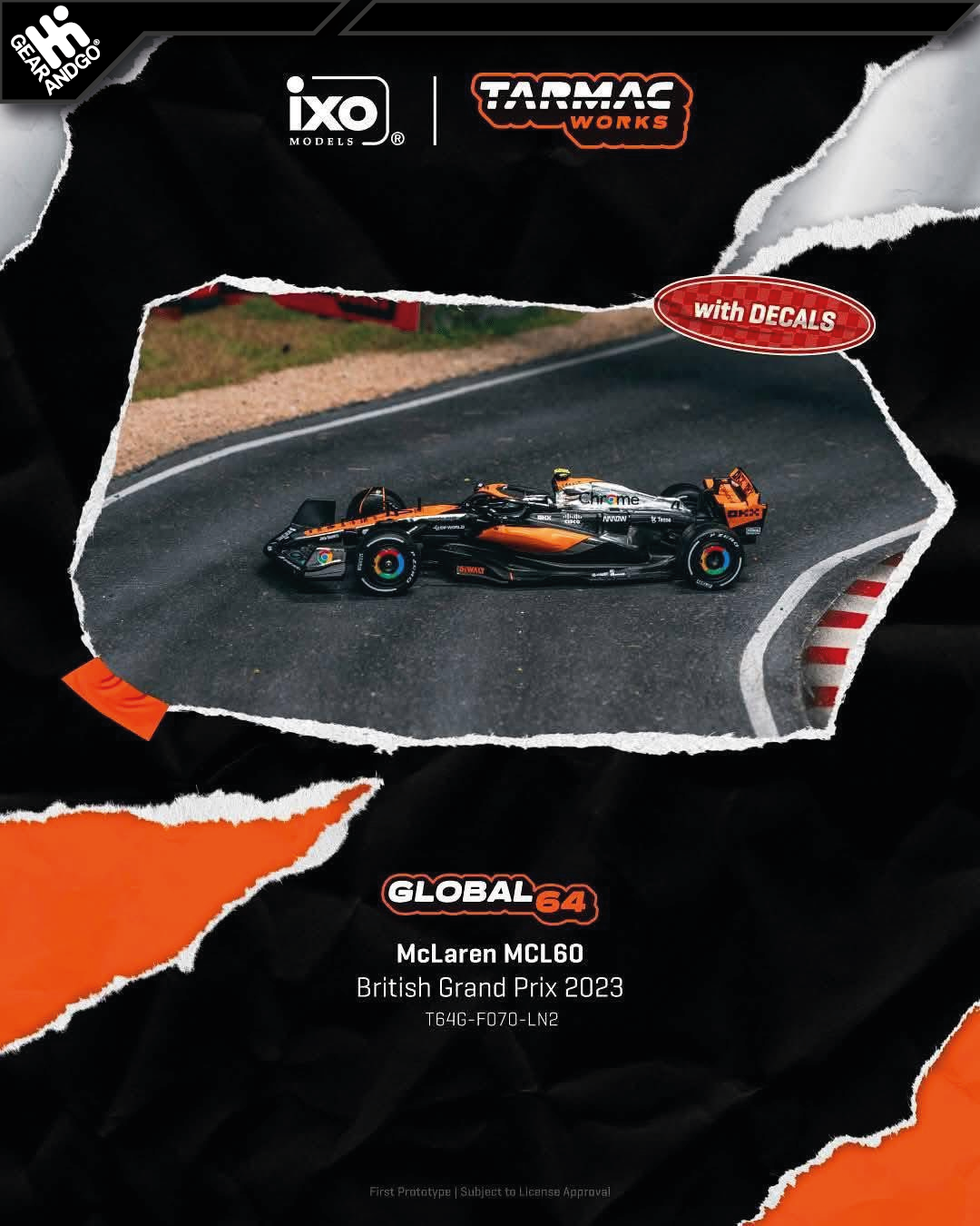 TARMAC - MCLAREN MCL60 BRITISH GRAND PRIX 2023