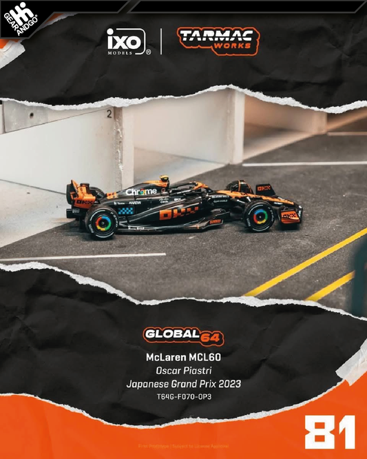 TARMAC - 2023 MCLAREN MCL60 OSCAR PIASTRI JAPANESE GRAND PRIX
