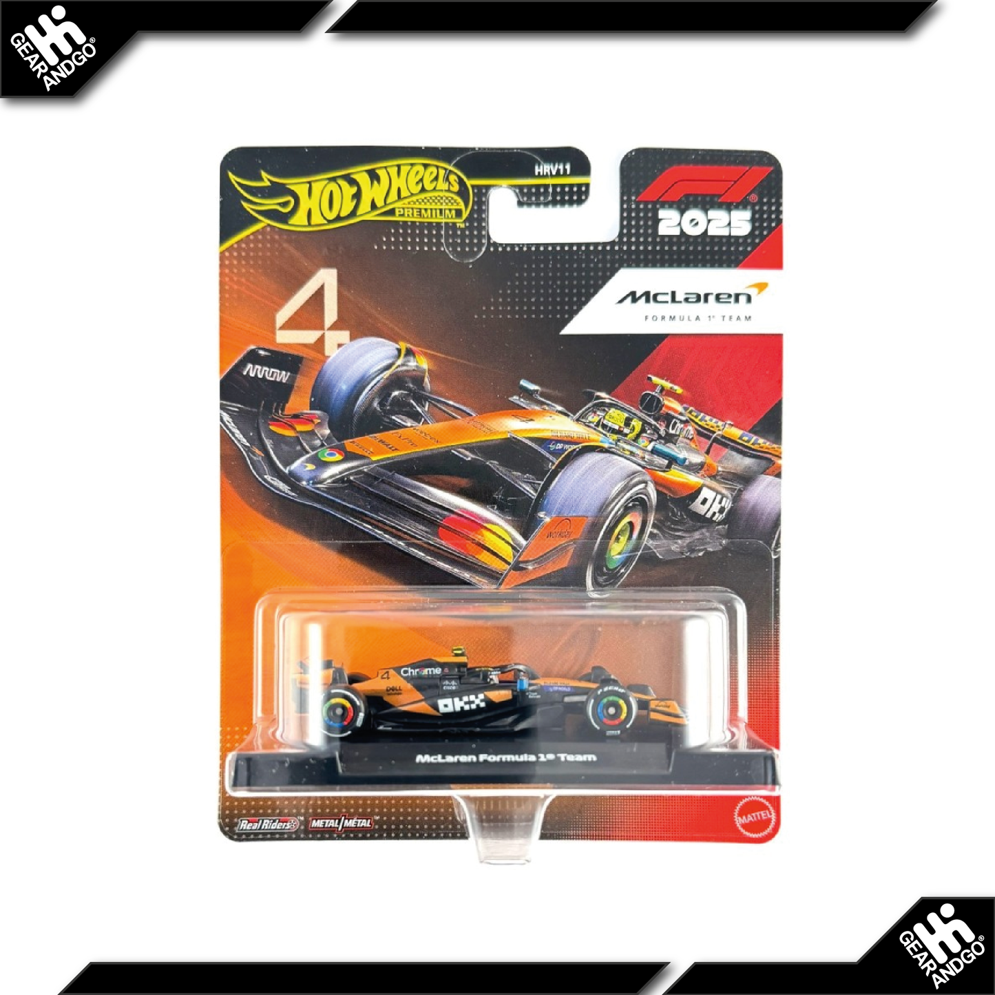 HOT WHEELS FORMULA 1 - 2025 F1 MCLAREN FORMULA 1 TEAM NO 4 LANDO NORRIS