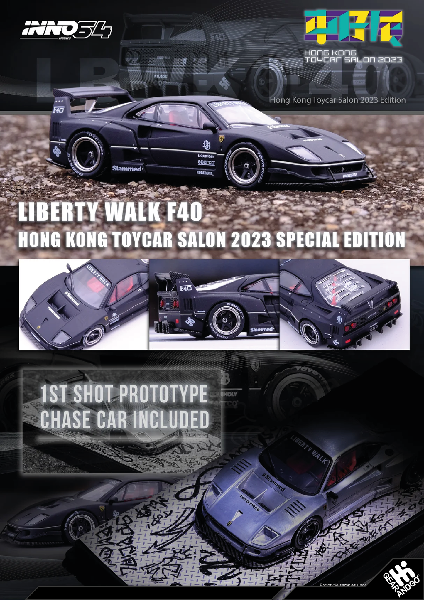 INNO64 - FERRARI F40 LBWK *HONG KONG TOYCAR SALON 2023*