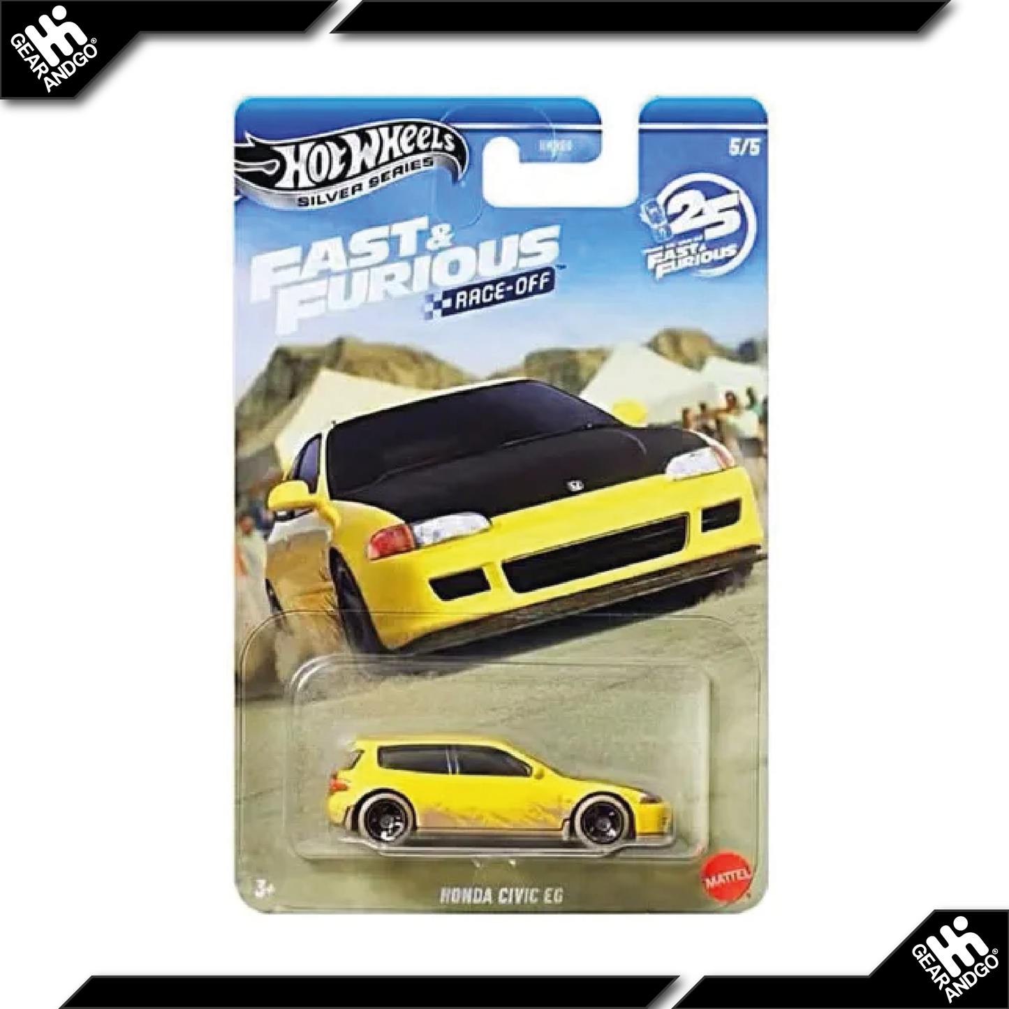 HOT WHEELS FAST AND FURIOUS - RACE OFF - HONDA CIVIC EG