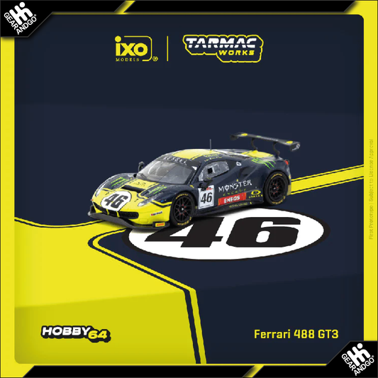 TARMAC - 2019 FERRARI 488 GT3 #46 V. ROSSI/A. SALUCCI/L. MARINI, GULF 12 HOURS