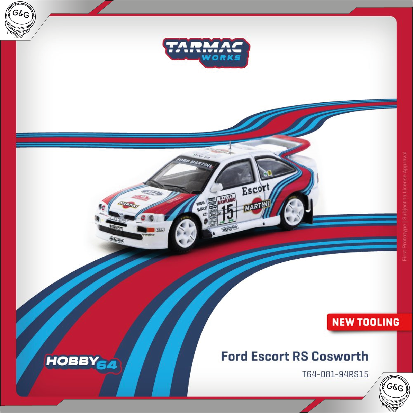 TARMAC - 1994 FORD ESCORT RS COSWORTH #15 MALCOLM WILSON/BRYAN THOMAS WRC RALLYE SANREMO