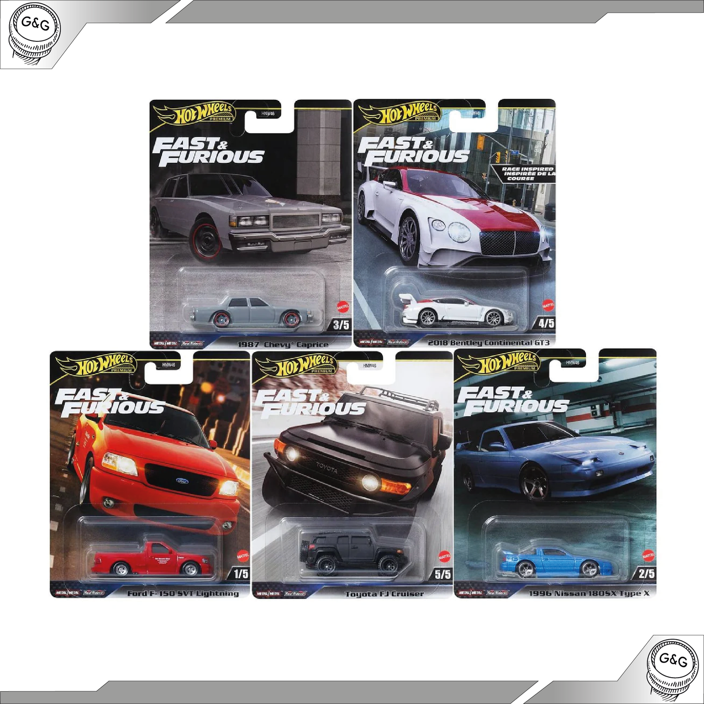HOT WHEELS FAST & FURIOUS - MIX 4 - 2024
