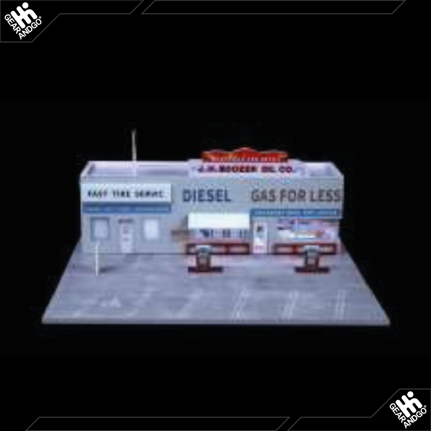 BLACK BOX DIORAMA - DIORAMA *GAS STATION*