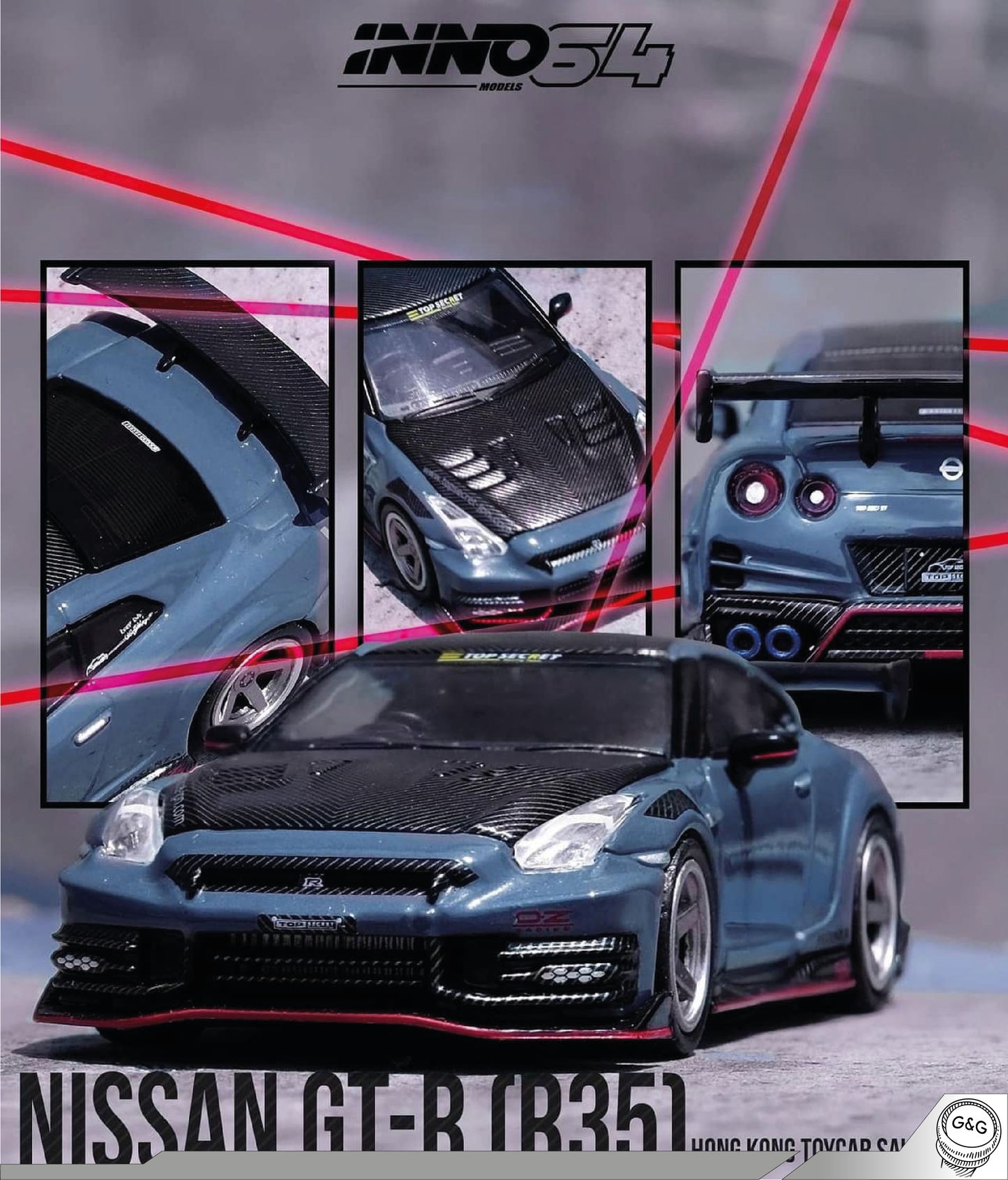 INNO64 NISSAN SKYLINE GT-R (R35) NISMO 2024 *TOP SECRET* HONG KONG TOY CAR SALON SPECIAL EDITION