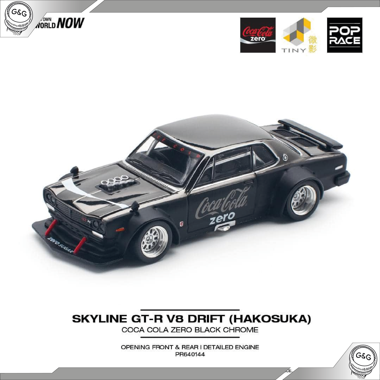 POP RACE - SKYLINE GT-R V8 DRIFT (HAKOSUKA)