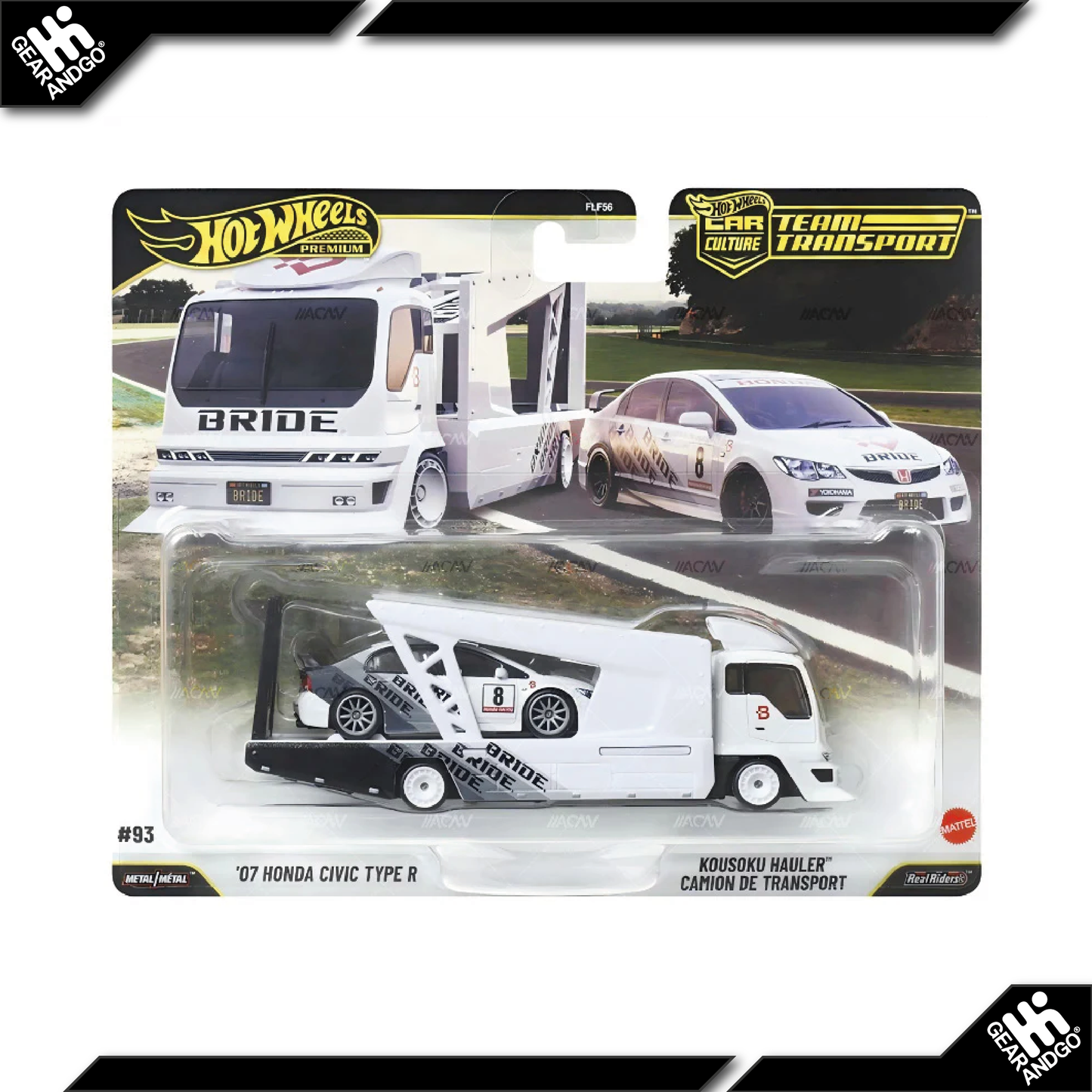 HOT WHEELS TEAM TRANSPORT - MIX 3 - 2026 - '07 HONDA CIVIC TYPE R + KOUSOKU HAULER
