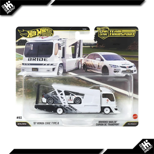 HOT WHEELS TEAM TRANSPORT - MIX 3 - 2026 - '07 HONDA CIVIC TYPE R + KOUSOKU HAULER