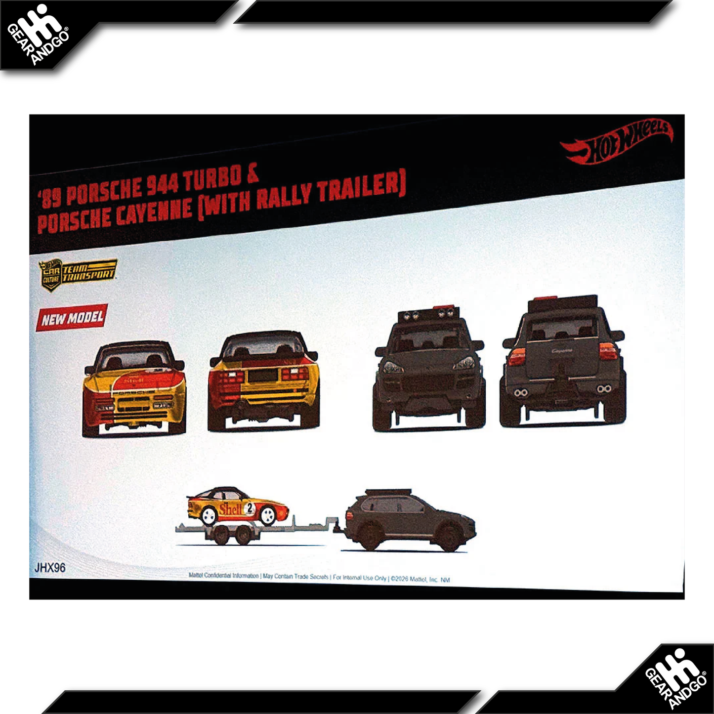 HOT WHEELS TEAM TRANSPORT - MIX 4 - 2026 - '89 PORSCHE 944 TURBO & PORSCHE CAYENNE