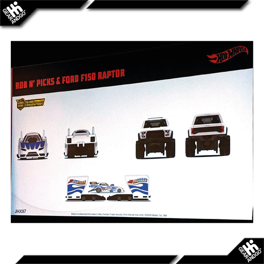 HOT WHEELS TEAM TRANSPORT - MIX 4 - 2026 - ROB N' PICKS & FORD F150 RAPTOR