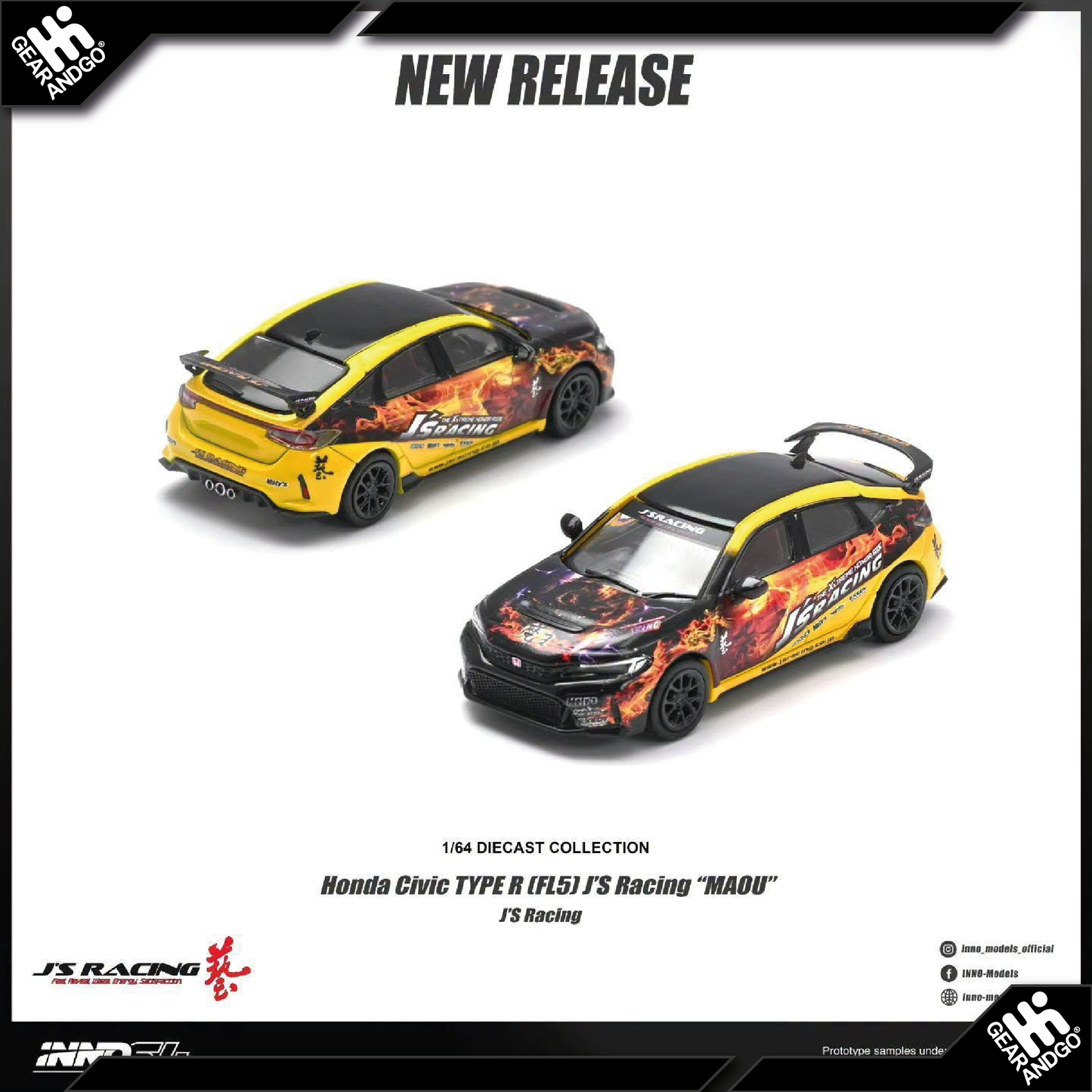 INNO64 - HONDA CIVIC TYPE R (FL5) J'S RACING "MAOU"