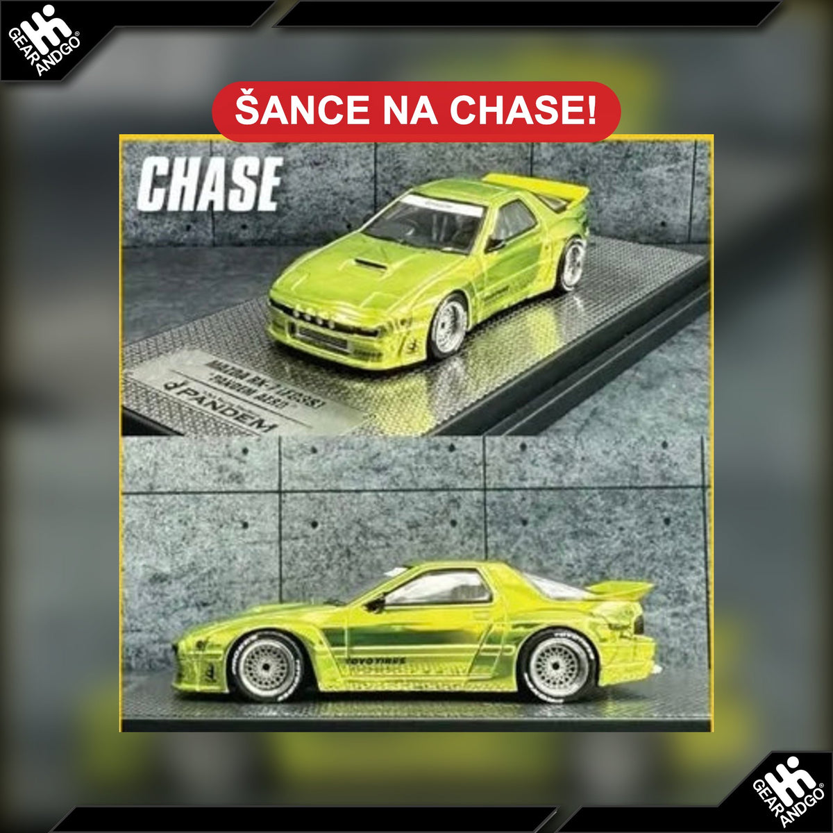 Inno64 Mazda RX-7 FC3S Pandem Aero – šance na chase