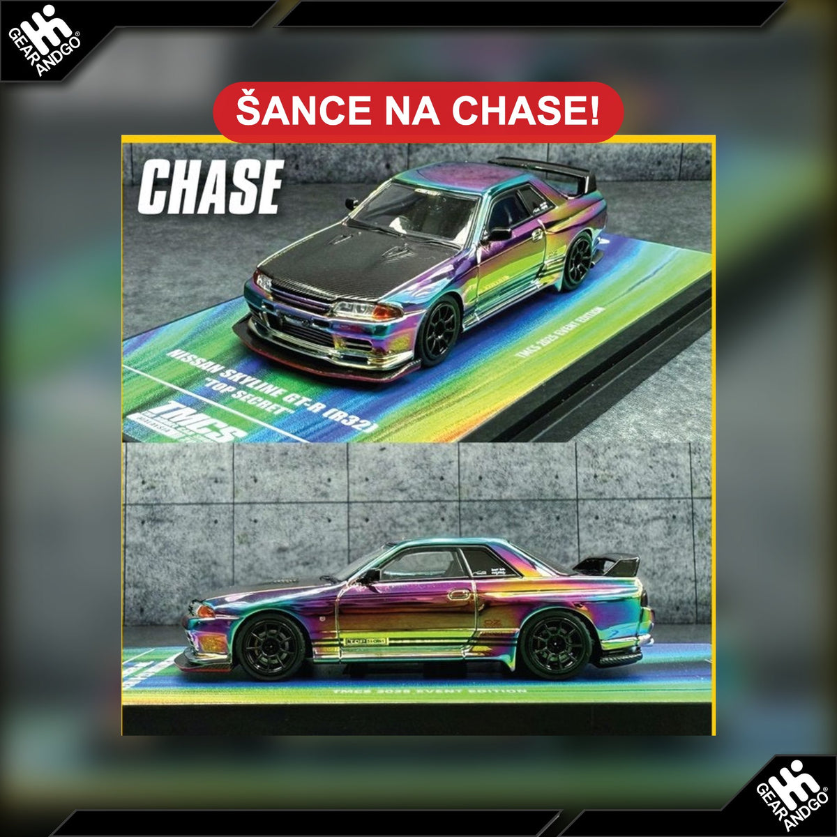 Inno64 Nissan Skyline GT-R R32 Top Secret – šance na chase