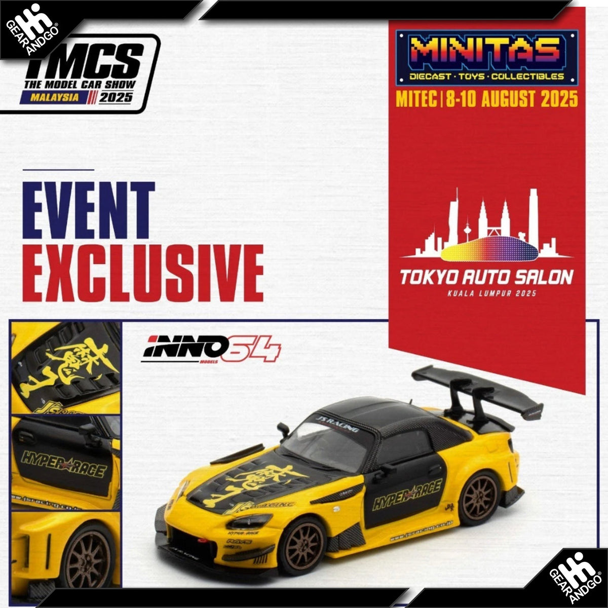 Inno64 Honda S2000 J's Racing Hyper Race TAS Kuala Lumpur 2025