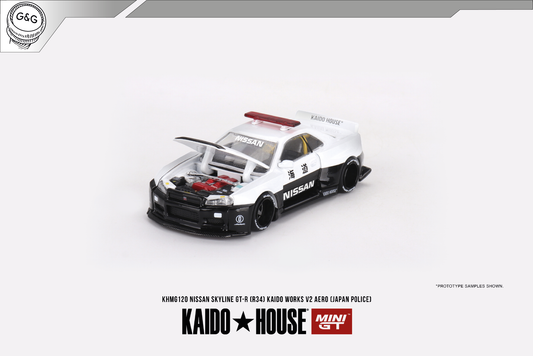 MINI GT KAIDO 120 - 1999 NISSAN SKYLINE GT-R (R34) KAIDO WORKS V2