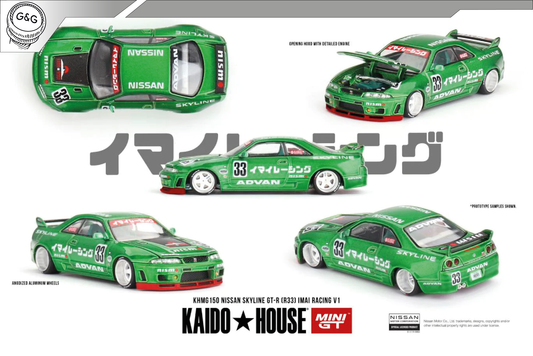 MINI GT KAIDO 150 - NISSAN SKYLINE GT-R (R33) IMAI RACING V1