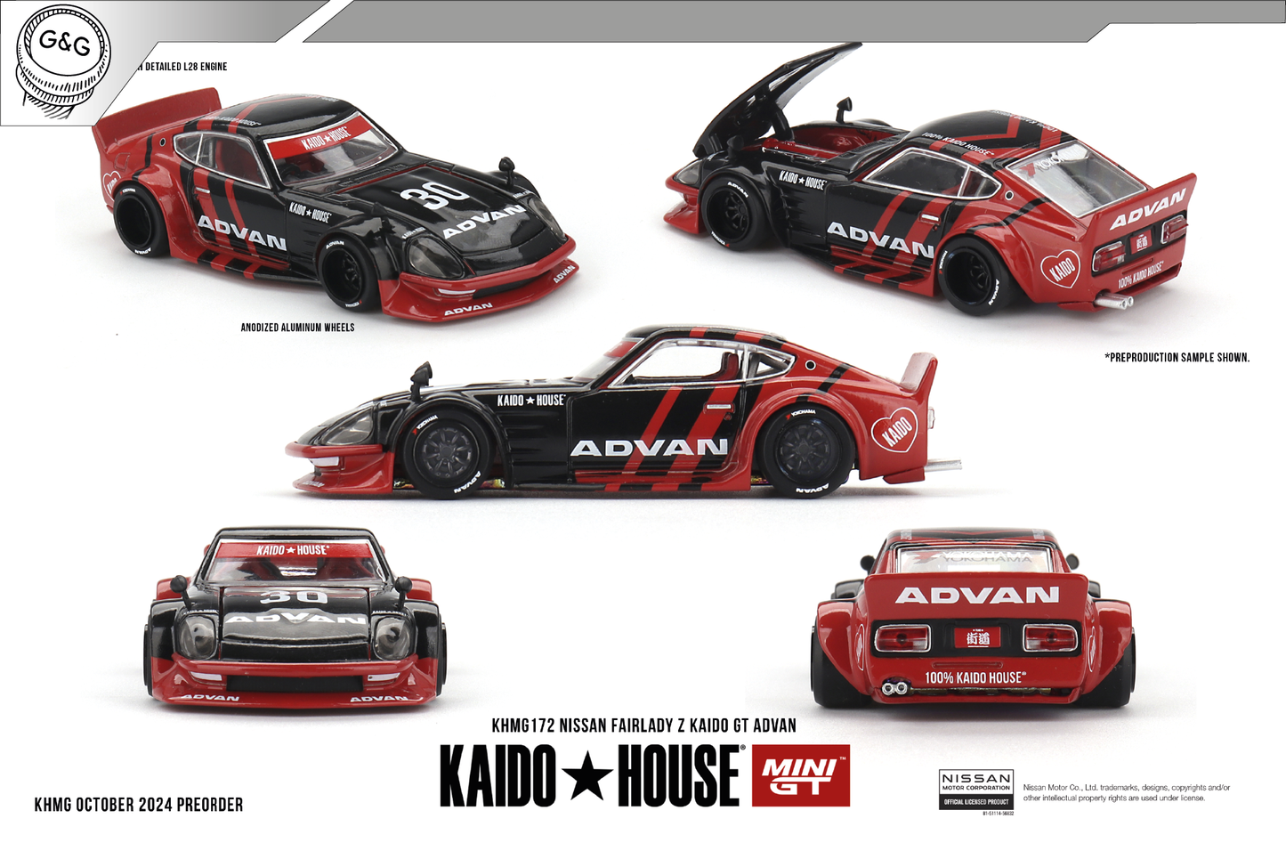 MINI GT KAIDO 172 - NISSAN FAIRLADY Z KAIDO GT ADVAN