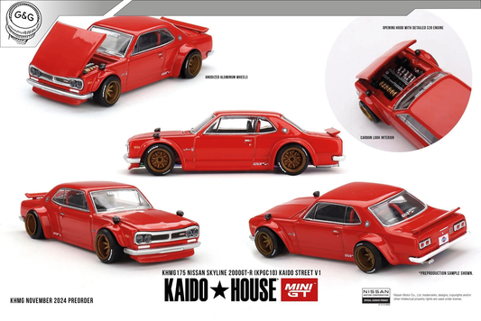 MINI GT KAIDO 175 - 1969 NISSAN SKYLINE GT-R (KPGC10) KAIDO STREET V1
