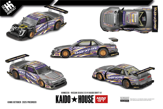 MINI GT KAIDO 235 - NISSAN SILVIA S13-R KAIDO DRIFT V1