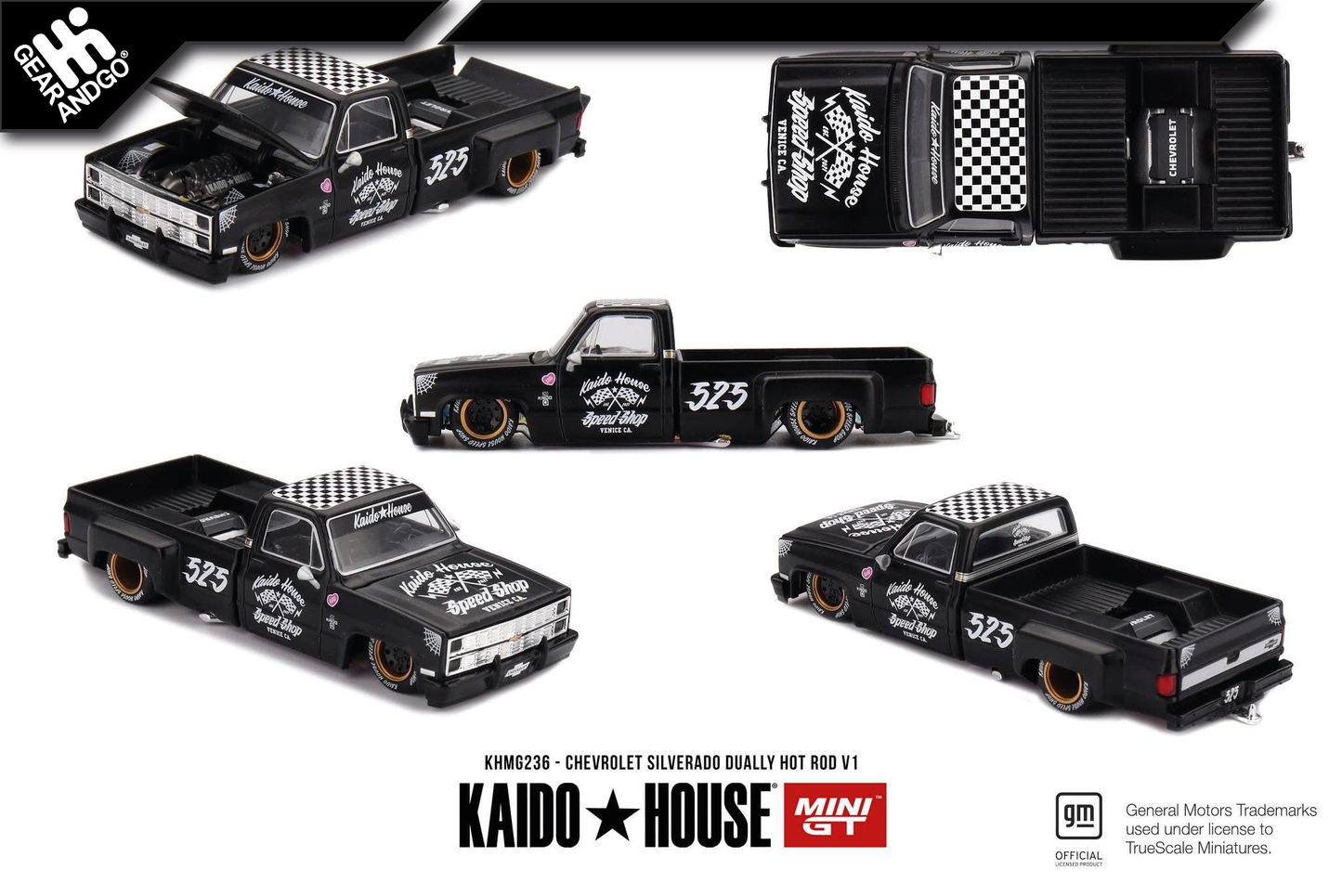 MINI GT KAIDO 236 - CHEVROLET SILVERADO DUALLY HOT ROD V