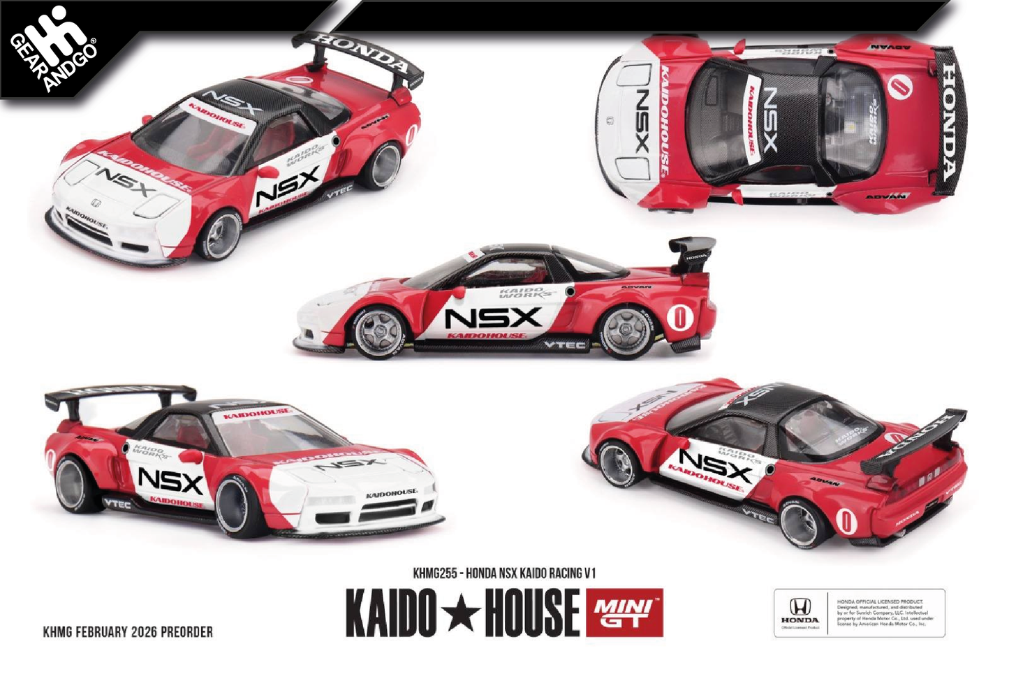 MINI GT KAIDO 255 - HONDA NSX KAIDO RACING V1