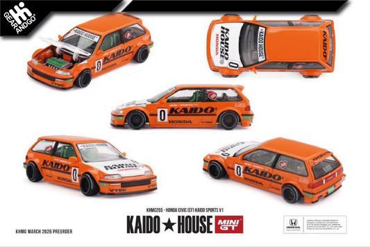MINI GT KAIDO 265 - 1987 HONDA CIVIC (EF) KAIDO SPORTS V1