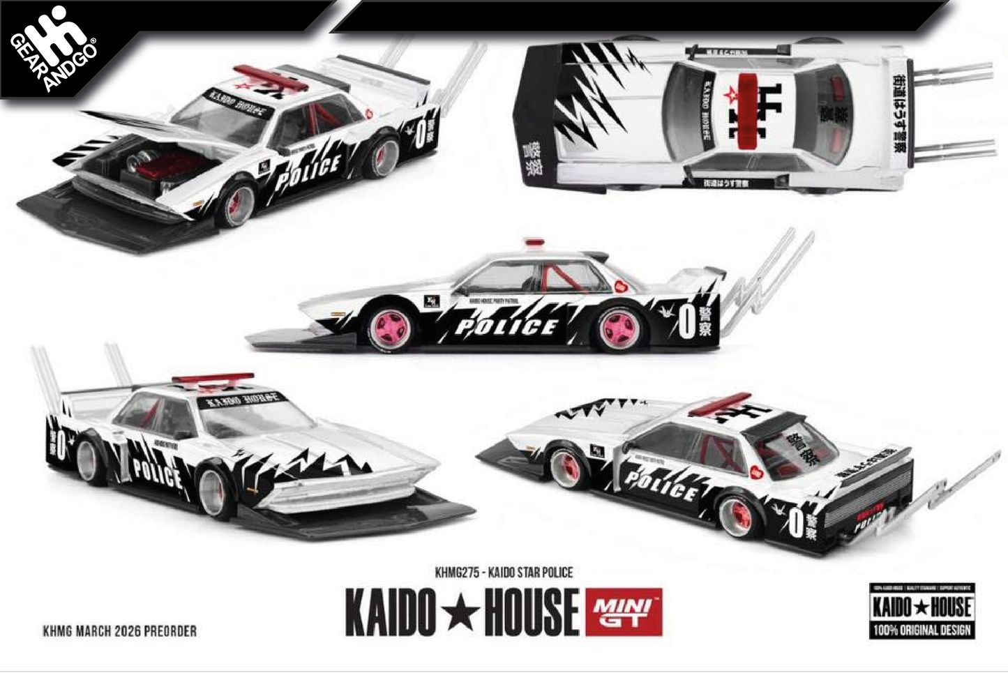 MINI GT KAIDO 275 - 1985 KAIDO STAR POLICE