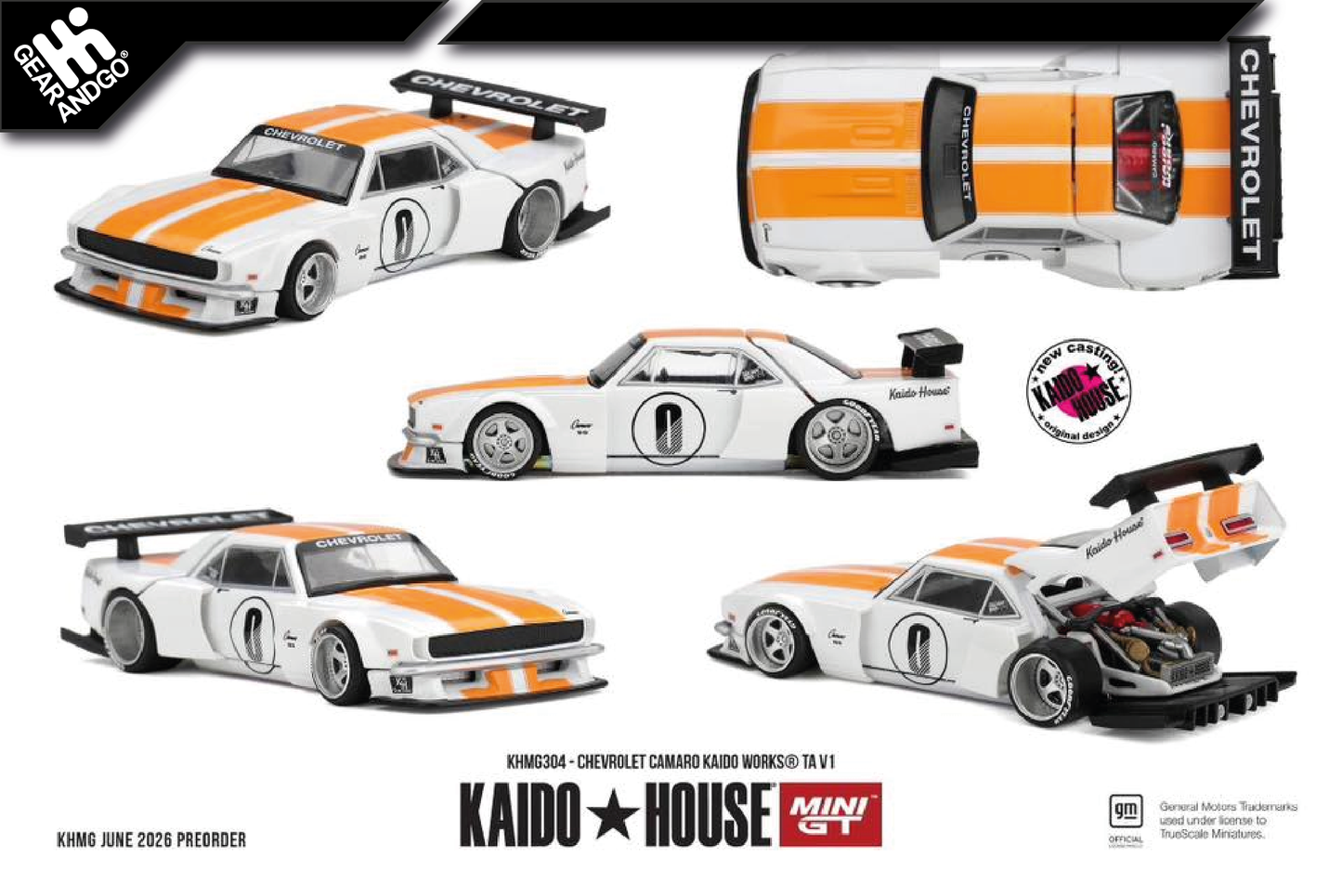 MINI GT KAIDO 304 - CHEVROLET CAMARO KAIDO WORKS TA V1