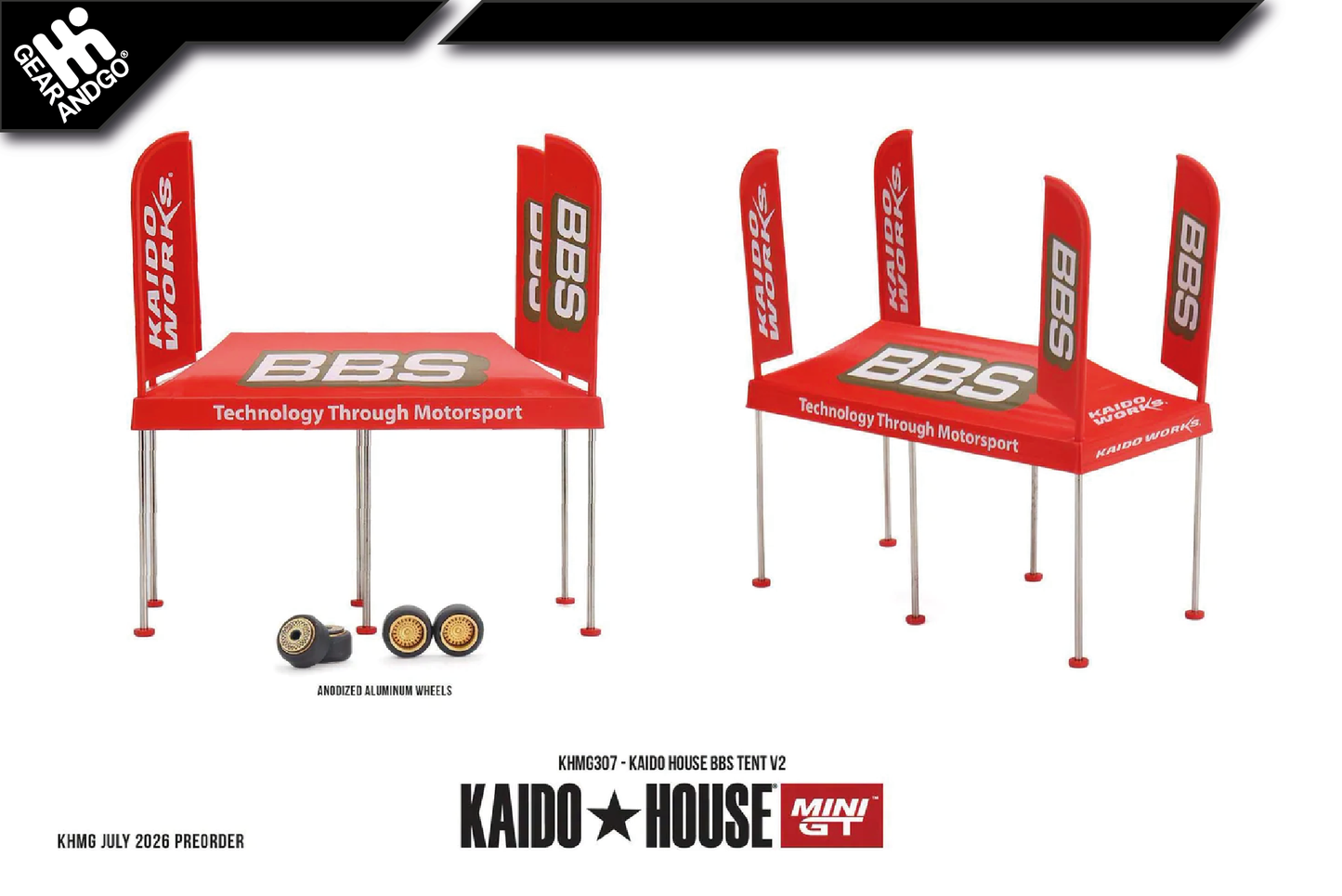 MINI GT KAIDO 307 - 2026 KAIDO HOUSE TENT BBS V2