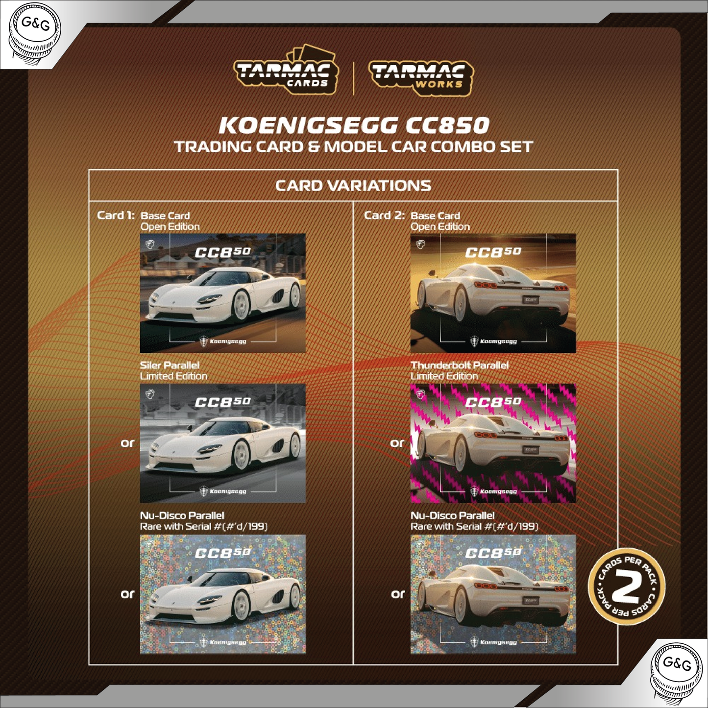TARMAC - KOENIGSEGG CC850 + KARTIČKY