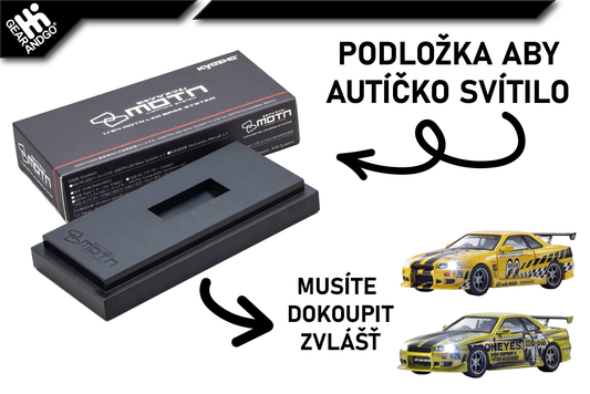 KYOSHO x MOTN - PODLOŽKA ABY AUTÍČKO SVÍTILO