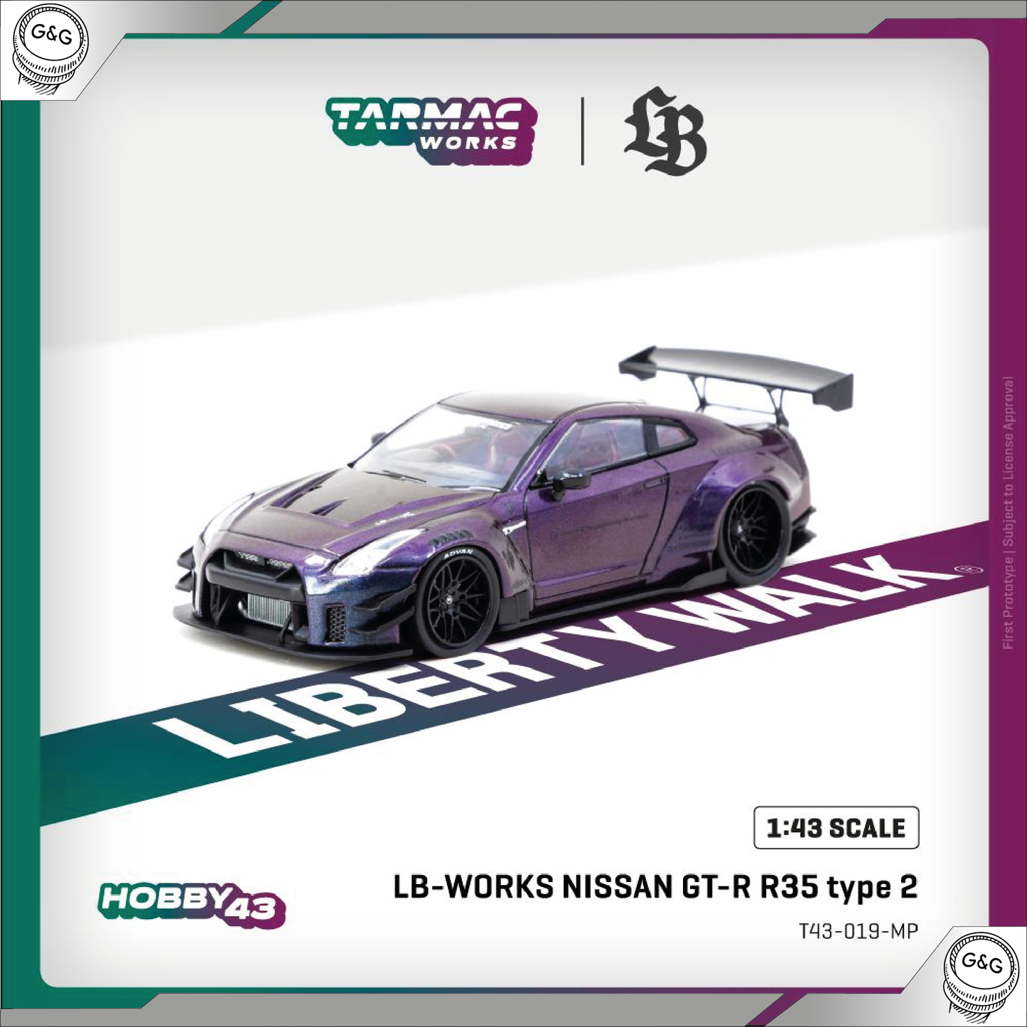 TARMAC - 1/43 NISSAN GT-R R35 *LB-WORKS* TYPE 2